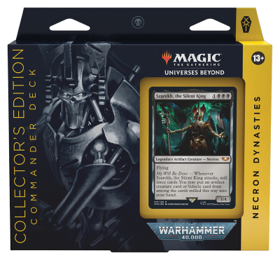 universes beyond: warhammer 40.000 commander deck collector's edition necron dynasties (eng)